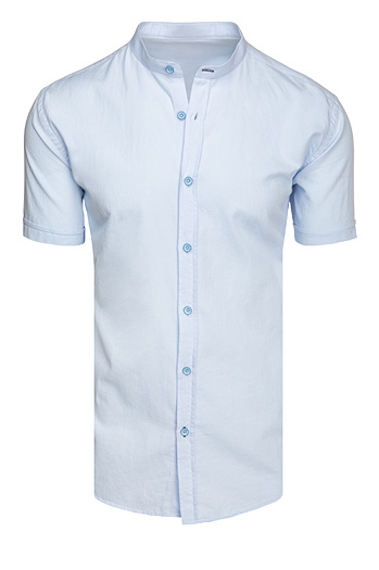 Moška majica s kratkimi rokavi modra Dstreet KX1062