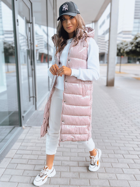 Ženski prešit telovnik GANTINI Barva Roza DSTREET TY3740