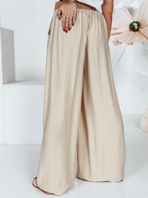 Ženske hlače MIRELOU beige Dstreet UY2716