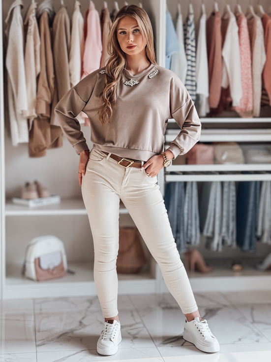 Ženske jeans hlače LODGE beige Dstreet UY2434