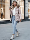 Ženska zimska jakna s kapuco WINTERCHIC roza Dstreet TY4441z