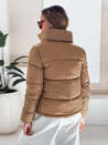 Ženska prešita zimska jakna LAROSE dark beige Dstreet TY5217