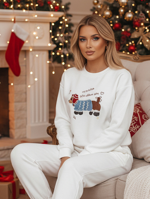 Ženska bluza z vezenino DOGSWEETY bela Dstreet BY1478z