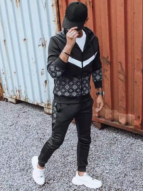 Moške komplet trenirke Barva Črna DSTREET AX0604