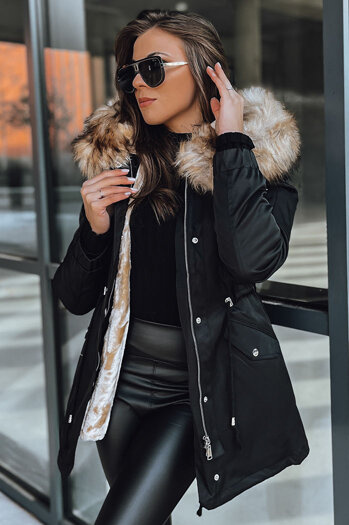 Ženska parka jakna GARNET Barva Črna DSTREET TY3947