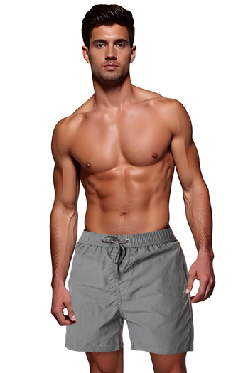 Moške kopalne hlače svetlo sive barve Dstreet SX2459