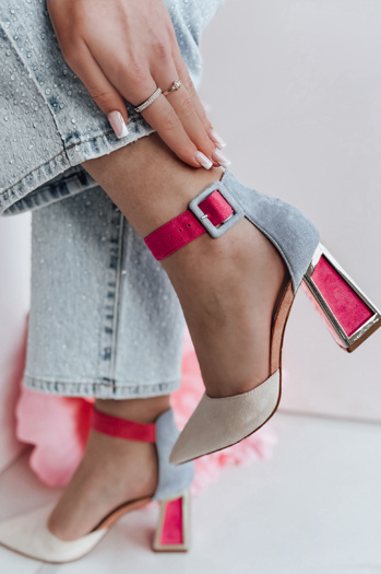 ELEHILL ženske črpalke z visokimi petkami bež barve Dstreet ZY0722