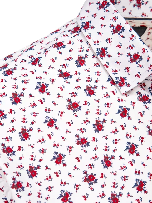 Moška vzorčasta srajca Barva Bela DSTREET DX2396