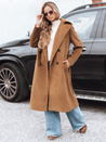 Ženski zimski plašč classic trench brown Dstreet NY0761