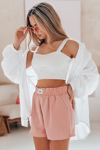 Ženske kratke hlače OWN STYLE roza Dstreet SY0455