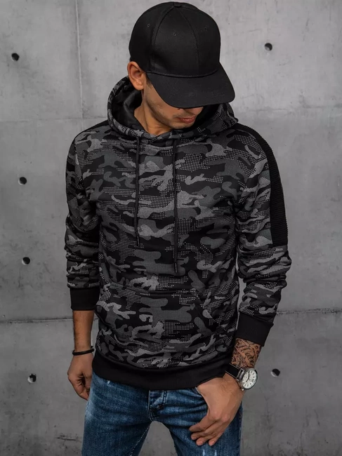 Moška jopa s kapuco Barva Črna DSTREET BX5546