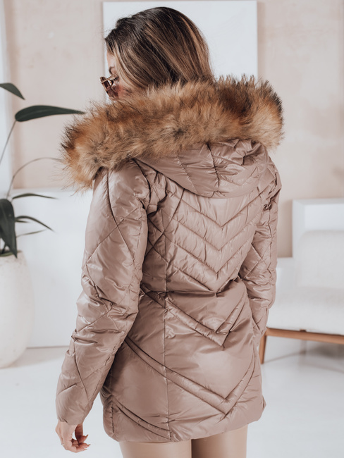 Ženska zimska jakna SOLARIS Barva Cappuccino DSTREET TY4010