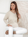 Ženski pulover LAVIRTA beige Dstreet MY2381