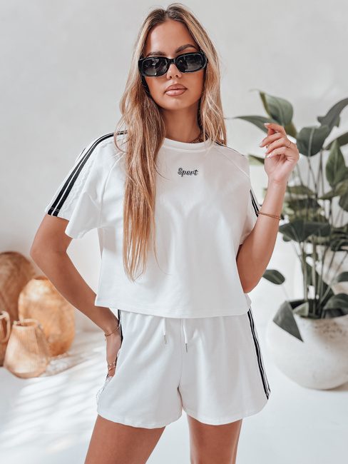 Ženski komplet trenirke LOVE SPORT white Dstreet AY1136