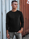 Moška črna majica z dolgimi rokavi Dstreet LX0577