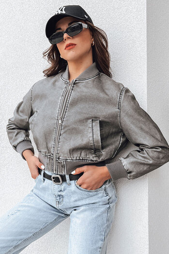 Ženska bomber jakna SANTOL Barva siva DSTREET TY4340