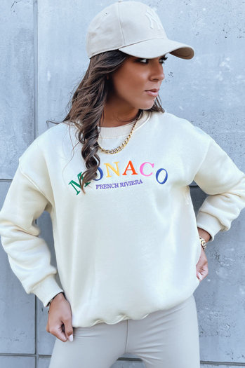 Ženska oversize jopa MONACO Barva kremna DSTREET BY1232