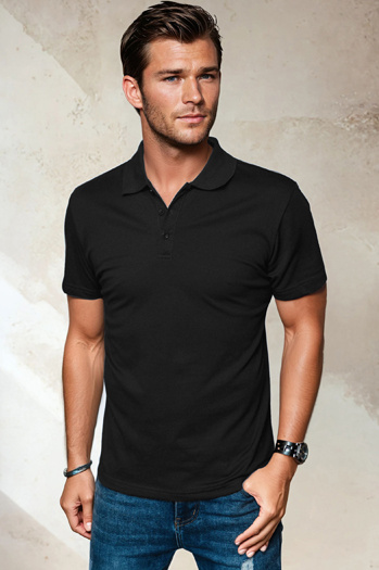 Moška polo Barva Črna DSTREET PX0512