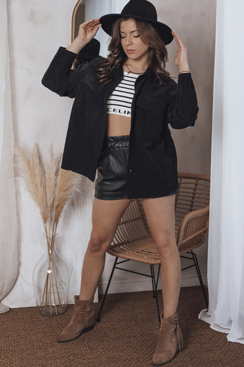 Ženska bombažna srajca COVE Barva Črna DSTREET DY0367