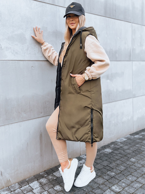 Ženski prešit telovnik GERIAT Barva Črna DSTREET TY3838