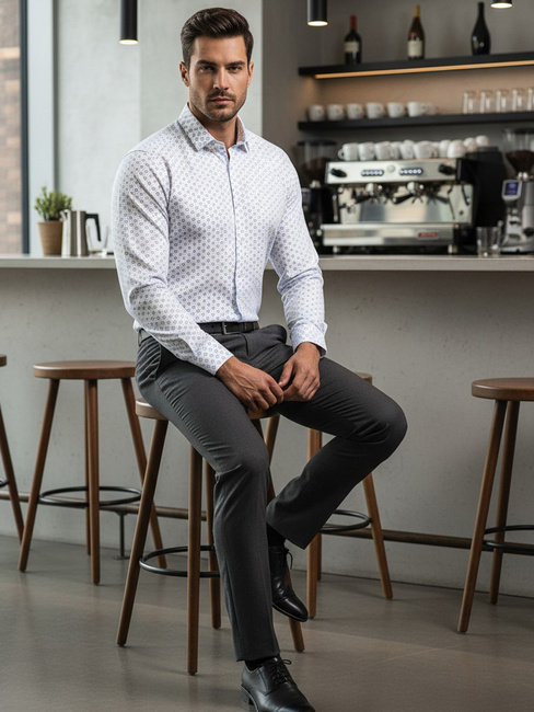 Moška bela srajca Dstreet DX2438