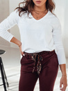 Ženska bluza VAVLSTYLES gladka bela Dstreet RY2687_2