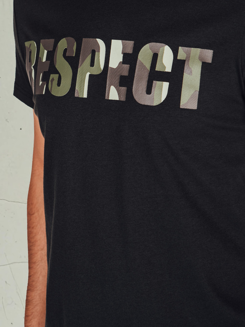 Moška majica s potiskom črna Dstreet RX5667