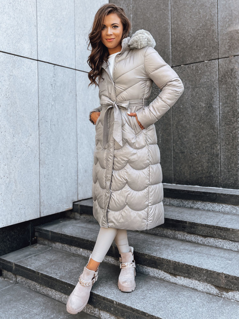 Ženski zimski plašč SCARLET Barva Bež DSTREET TY3806