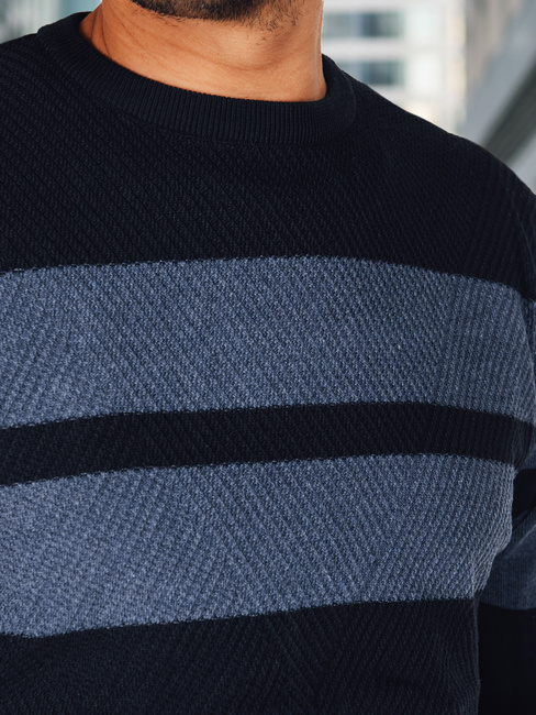 Moški pulover v mornarsko modri barvi Dstreet WX2330