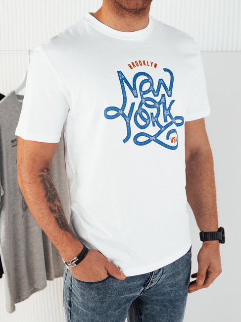 Moška majica s potiskom Barva Bela DSTREET RX5369