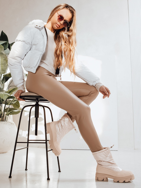 Ženski snežni škornji SNOBOOT beige Dstreet ZY1294