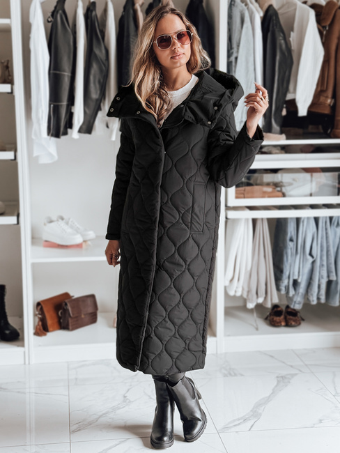 Ženska zimska bunda LIKEMIRA quilted black Dstreet TY4929