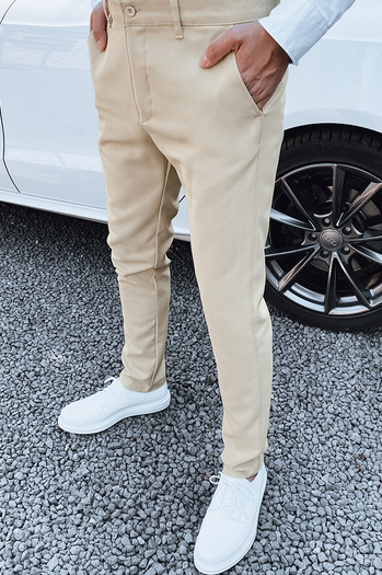 Moške bež hlače Dstreet UX4410