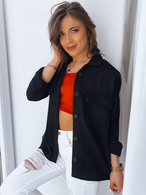 Ženska srajčna jakna SUNSET Barva Črna DSTREET TY3509