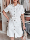 LOVE ME MIDI midi srajčna obleka bela Dstreet EY2595