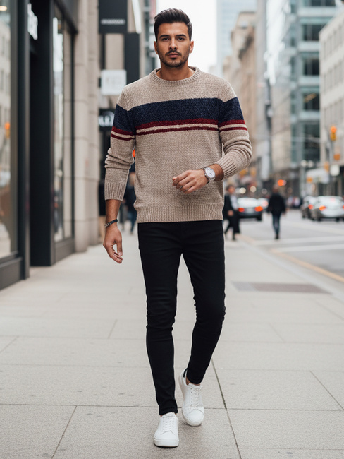 Moški rjavi pulover Dstreet WX2243z