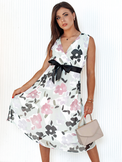 CARIBBEA obleka bela Dstreet EY2525