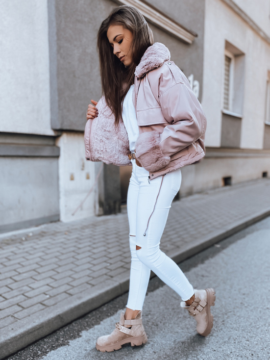 Ženska jakna oversize OLIVIERA Barva Roza DSTREET TY2072z