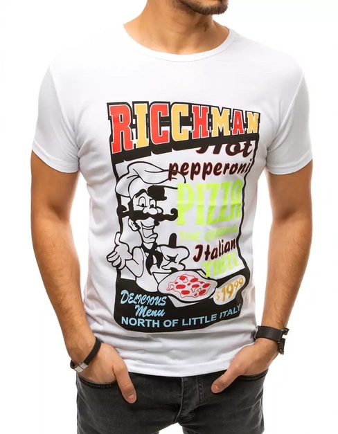 Moška majica s potiskom Barva Bela DSTREET RX4372