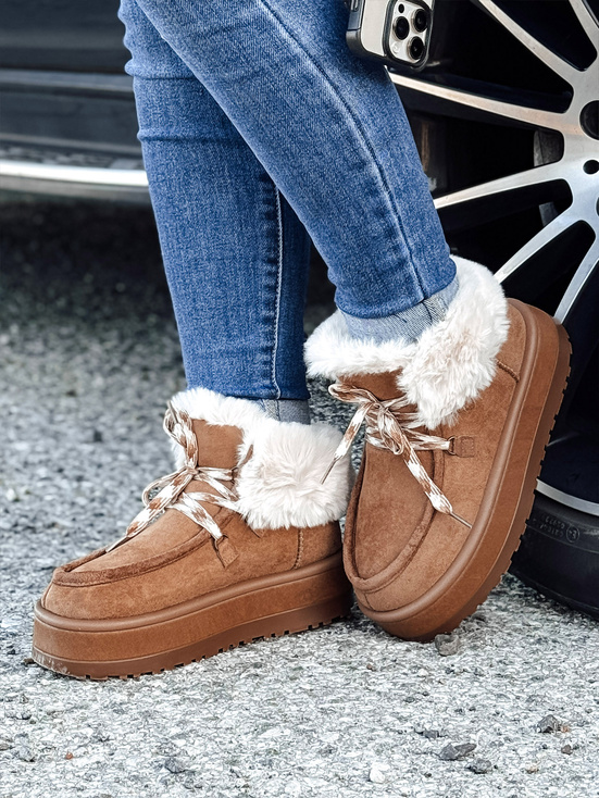 Ženski škornji FURRMOD camel snow Dstreet ZY0550