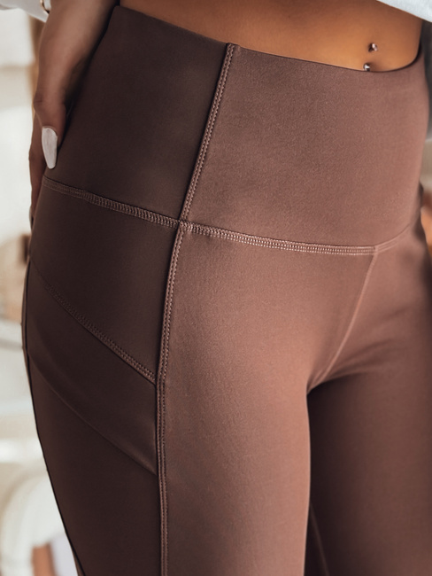 Ženske gamaše z visokim pasom FLEXION bordo Dstreet UY2341