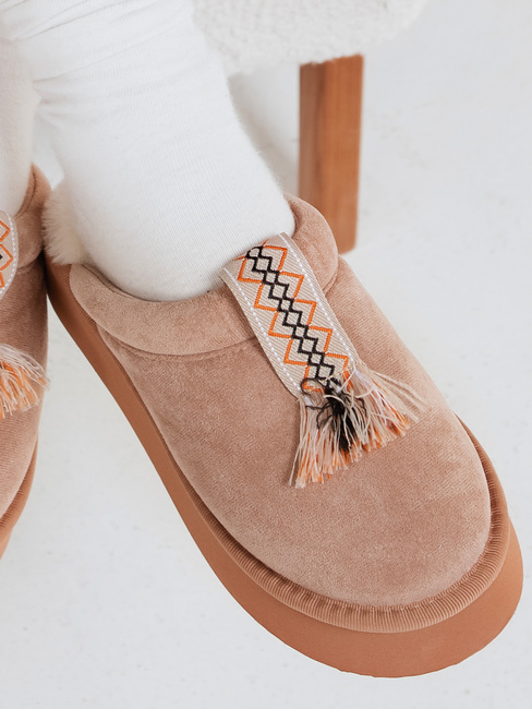 Ženske izolirane japonke beige Dstreet ZY1302