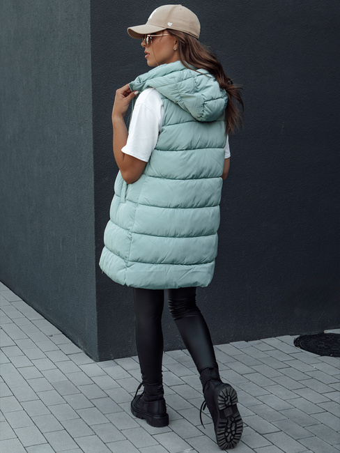 Kamizelka damska pikowana BRITA zielona Dstreet TY4511