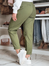 Ženske hlače chinos s pasom MODELA khaki Dstreet UY2572_2