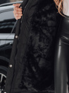 Ženska zimska jakna parka z umetnim krznom črna Dstreet TY5113