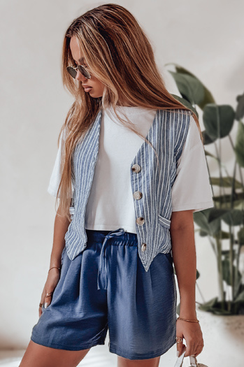 Ženske kratke hlače RELAX TIME blue Dstreet SY0459