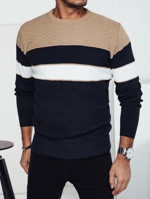 Moški pulover v mornarsko modri barvi Dstreet WX2284