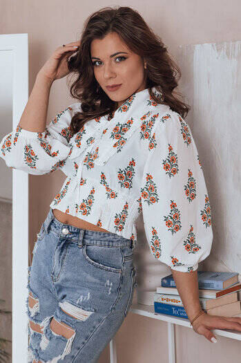 Ženska elegantna bluza ORMIAN Barva Bela DSTREET DY0370