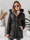 Ženska prešita zimska jakna s kapuco črna Dstreet TY5089