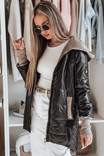 Ženska prehodna prešita jakna ROSSANA black Dstreet TY4831